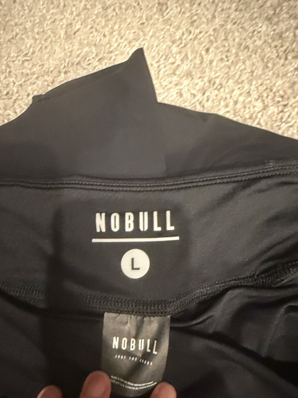 NOBULL Black Women's Athletic Shorts - High-Waist Training Briefs - Picture 3 of 3